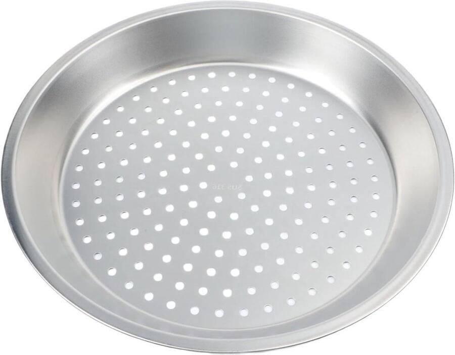 Stoommand Roestvrij Staal Kookrek Wok Gelijkmatig Koken Dichte Stoomgaten 32 cm Zilver