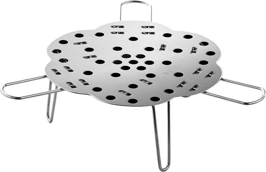 Stoommand Roestvrij Staal Opvouwbaar Mandje Gezond Koken Verstelbaar Uitbreidbaar Compact Opvouwbaar