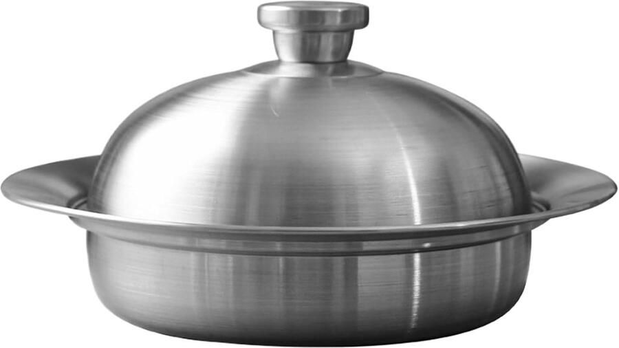 Stoommand Roestvrijstaal Groentestomer Keuken Gezond Koken Uitbreidbaar Ontwerp 11 Inch Zilver