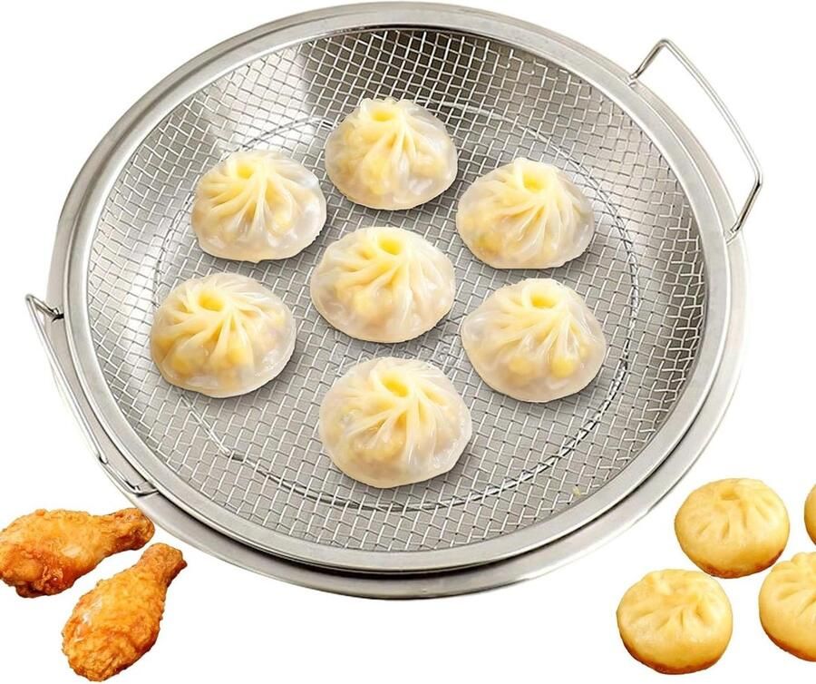 Stoommand RVS Inzet pan Gezond koken Vaatwasserbestendig Uitbreidbaar Zilverkleurig