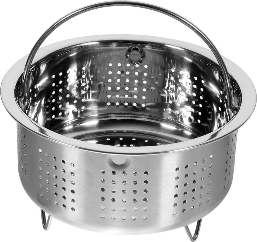 Stoommand Roestvrijstaal Stoominzet Keuken Gezond Koken Met Handvat 14x8 cm Zilver