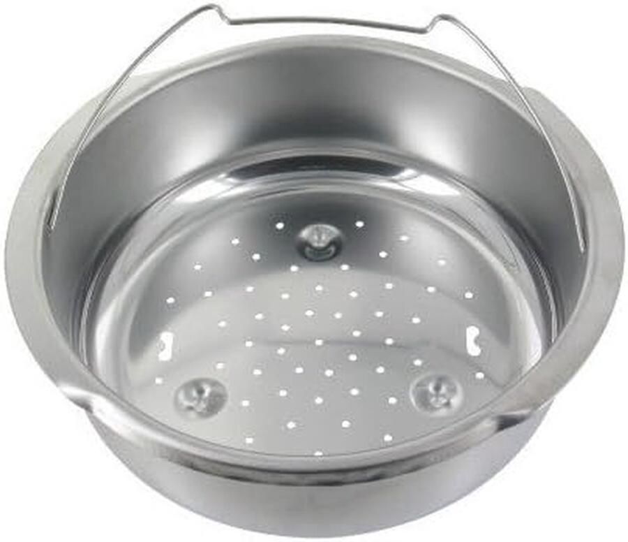 Stoommand RVS Accessoire Snelkookpan Gezond Koken Vaatwasserbestendig 20.5 cm Diameter Zilverkleurig