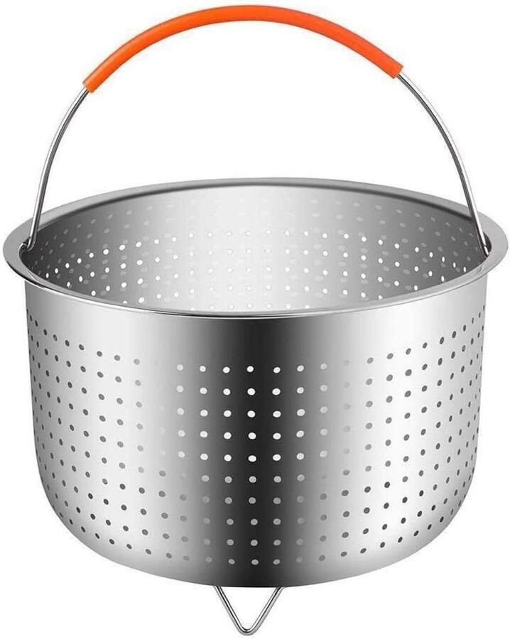 Stoommand RVS Groente insert Gezond Koken Met siliconen handgreep Ø175 cm Zilverkleurig