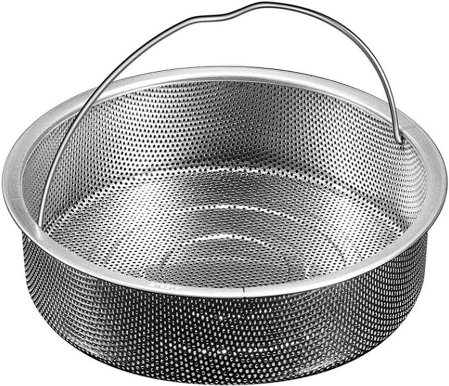 Stoommand RVS Groente stomer potzeef Gezond koken Optimale stoomcirculatie 21 cm Zilver