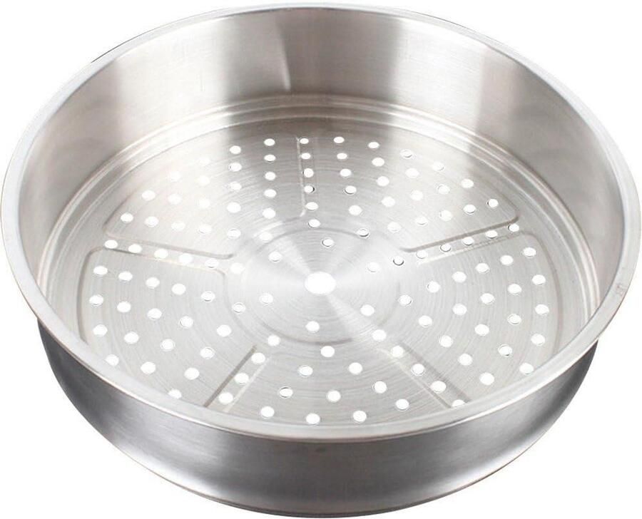 Stoommand RVS Keuken Accessoire Gezond Koken Gelijkmatige Stoomverdeling 28 cm Diameter Zilverkleurig