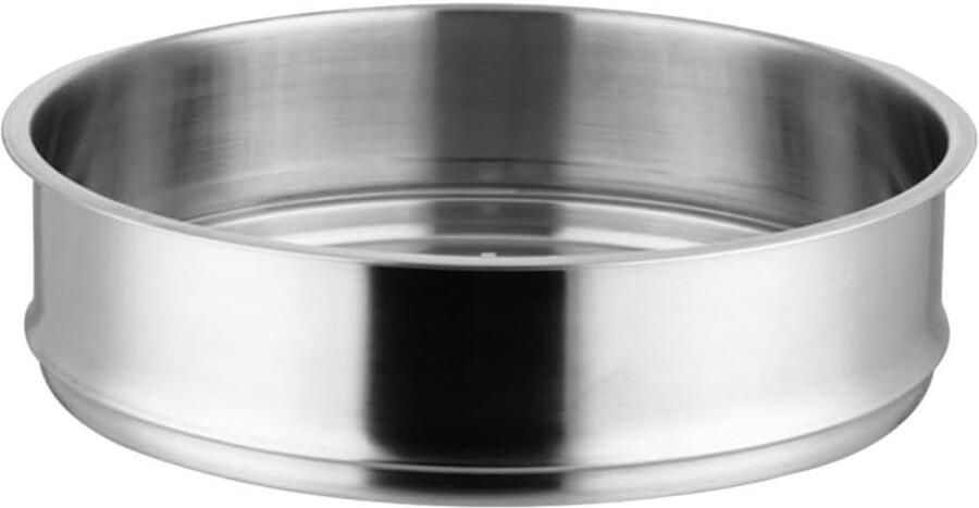 Stoommand RVS Kookmand Inzet Gezond Koken Geoptimaliseerde Stoomcirculatie 28 cm Diameter Zilver