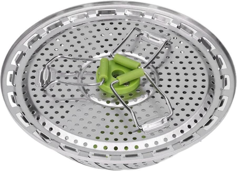 Stoommand RVS Kookmand Stoomoven Gezond Koken Opvouwbaar Ontwerp 33 cm Diameter Zilver