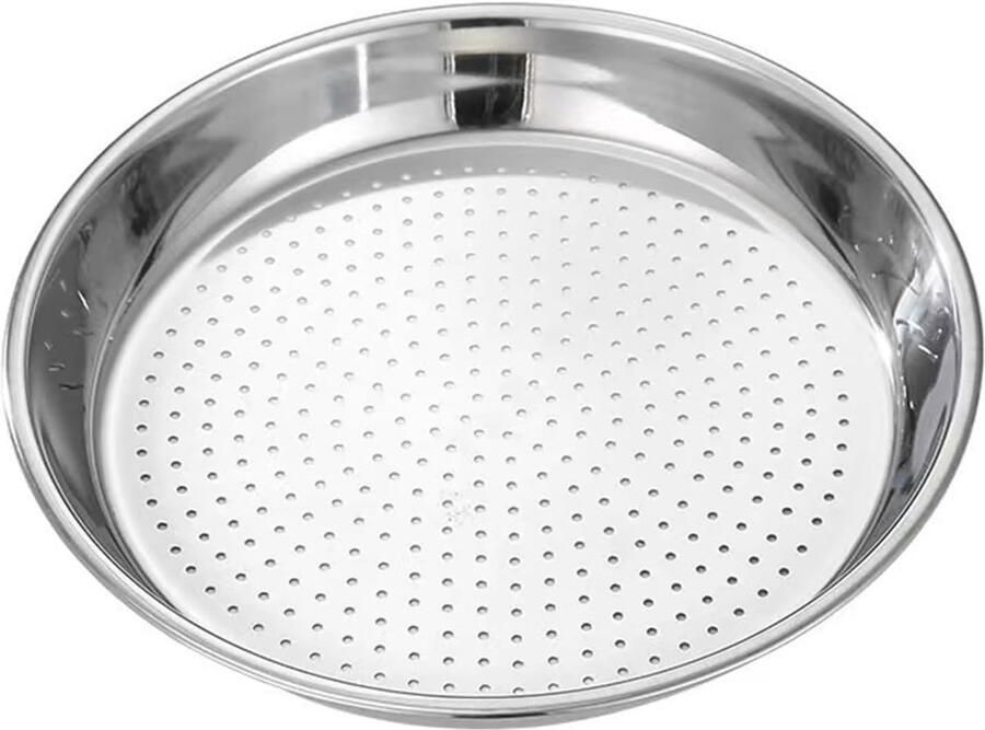 Stoommand RVS Stoominzet Gezond Koken Voedselkwaliteit Materiaal 28-34 cm Zilver
