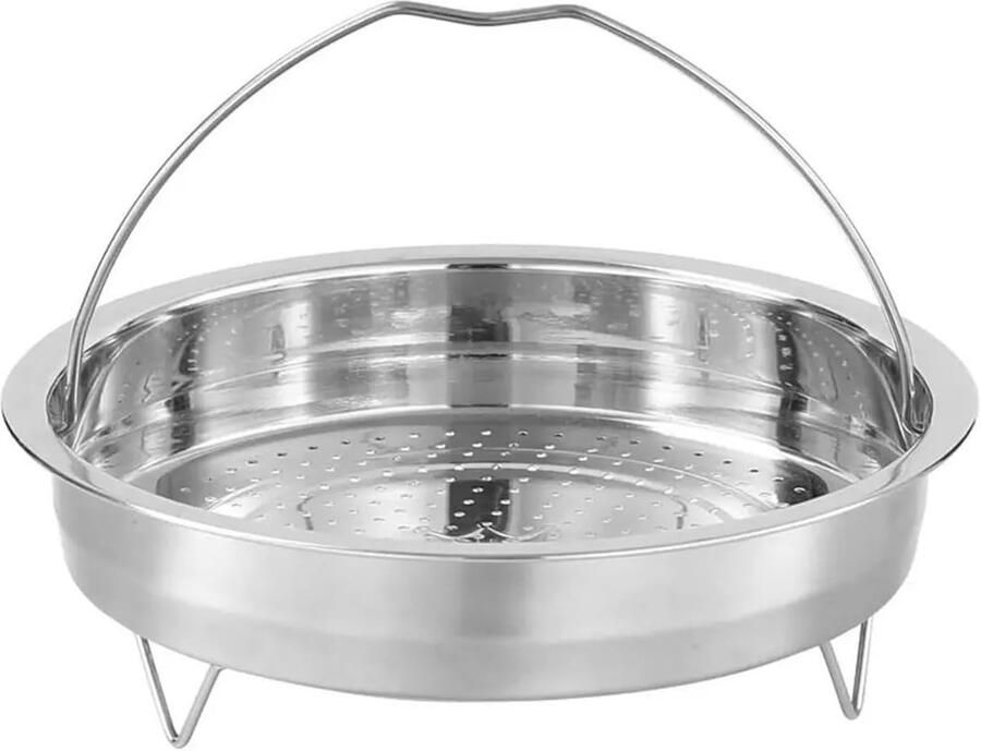 Stoommand RVS Stoominzet Koken Gezond Koken Duurzaam Materiaal 22 cm Diameter Zilverkleurig