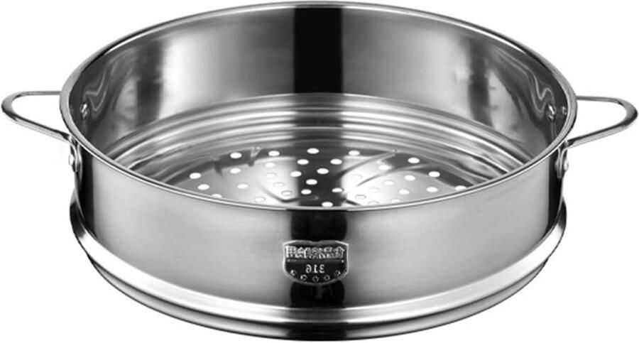 Stoommand RVS Stoominzet Kookmand Gezond Koken Voedselveilig RVS 28 cm Zilverkleurig