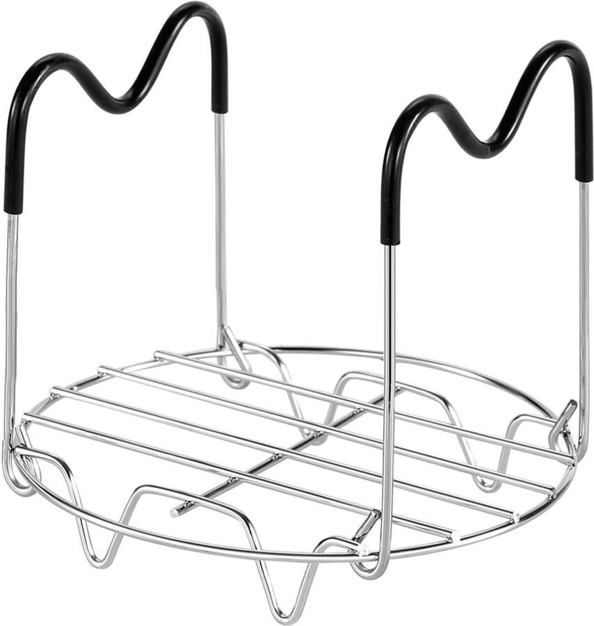 Stoommand RVS Stoominzet Mandje Gezond Koken Met Handgrepen 6qt Zilver