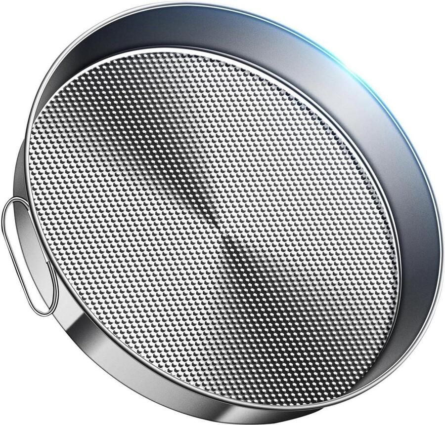Stoommand RVS Stoominzet Pan Gezond Koken Binaural Handgrepen 25 cm Diameter Zilverkleurig