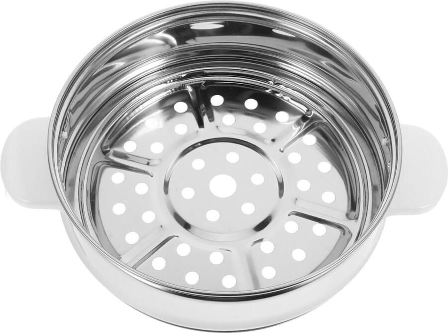 Stoommand RVS Stoominzet Pan Gezond Koken Fijnmazig Ontwerp 26 cm Zilverkleurig