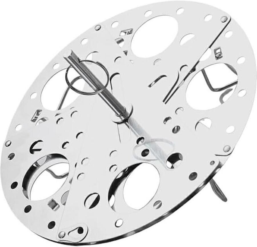 Stoommand RVS Stoominzet Pan Gezond Koken Verstelbaar 23 cm Zilver