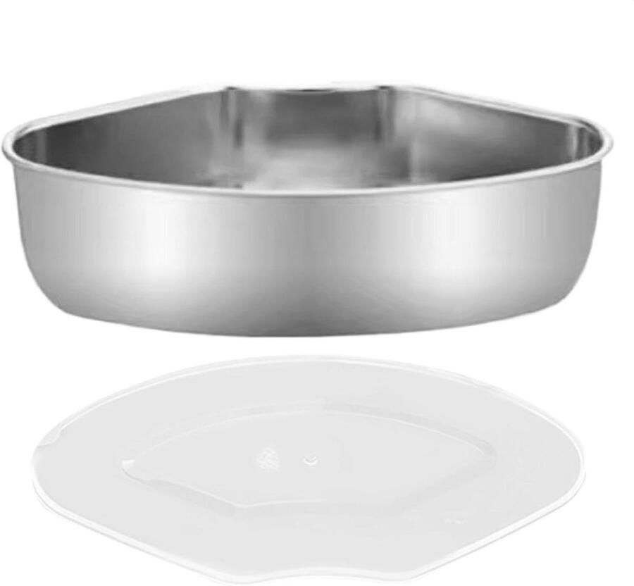 Stoommand RVS Stoominzet Pan Gezond Koken Vouwbaar Ontwerp 15 cm Diameter Zilverkleurig