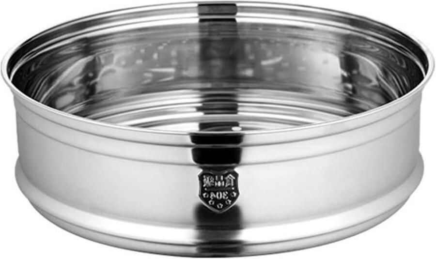 Stoommand RVS Stoominzet Stoompan Gezond Koken Gelijkmatige Stoomverdeling 26-32cm Zilver