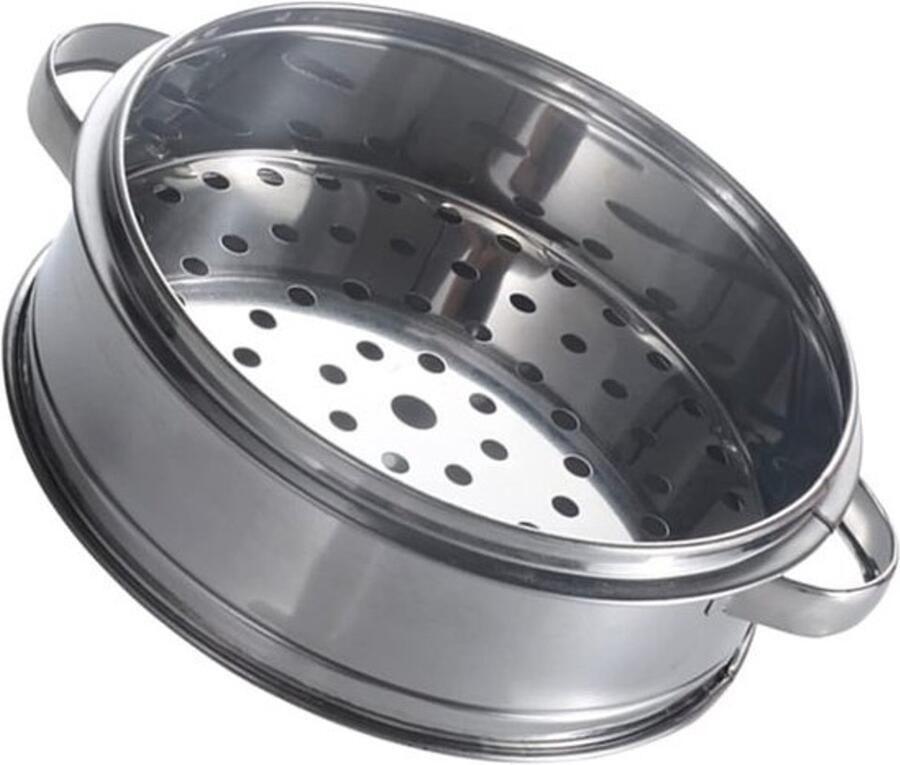 Stoommand RVS Stoomoven Accessoire Gestoomde Broodjes Ergonomisch Handvat 18 x 18 x 6 cm Zilver