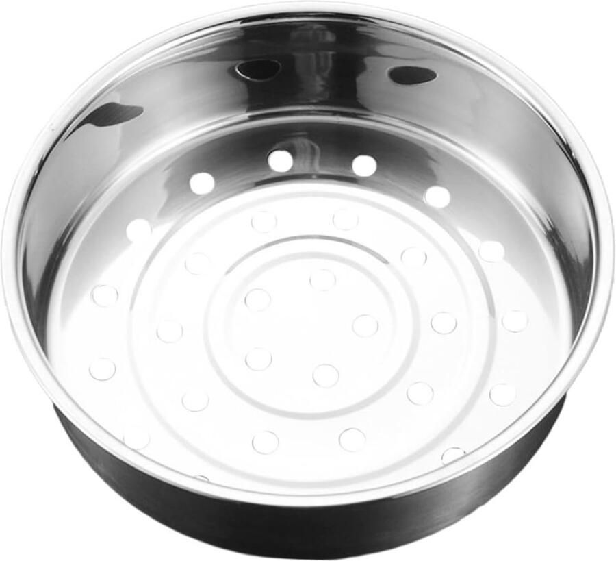 Stoommand RVS Stoomrek Keuken Gezond Koken Gelijkmatige Verwarming 21x21x6 cm Zilver