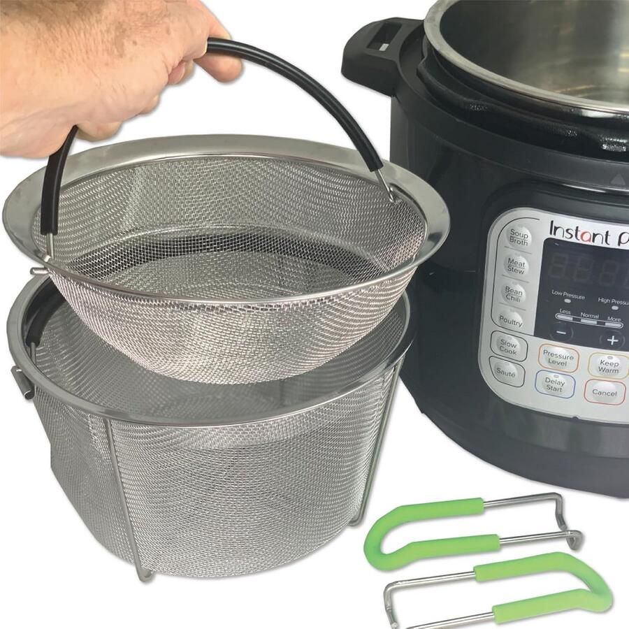 Stoommand RVS voor Instant Pot 6L & 8L 2 Tier Stapelbaar