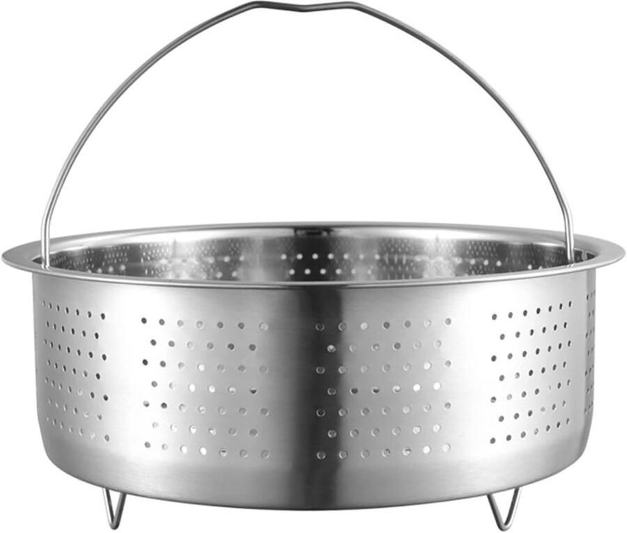 Stoommand Snelkookpan Groente Stomer Gezond Koken Met Handvat 20 cm Zilver