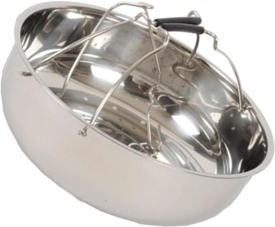 Stoommand RVS Stoominzet Gezond Koken Duurzaam Roestvrij Staal 6 Liter Zilverkleurig
