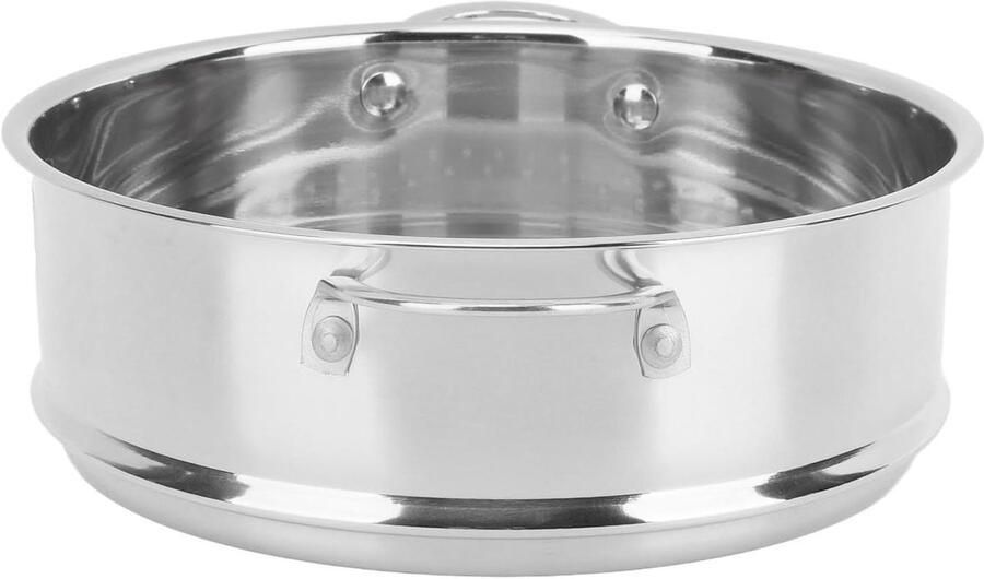 Stoommandje Roestvrij Staal Stoominzet Keuken Gezond Koken Dubbele Oor Handgrepen 193x65 cm Zilver