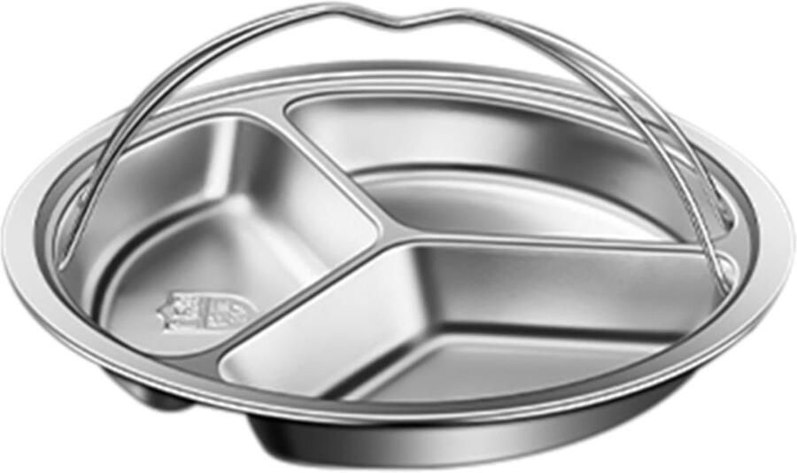 Stoommand Stoombak verdeeld Gezond koken Ergonomisch anti-verbranding Klein 3 roosters Zilver