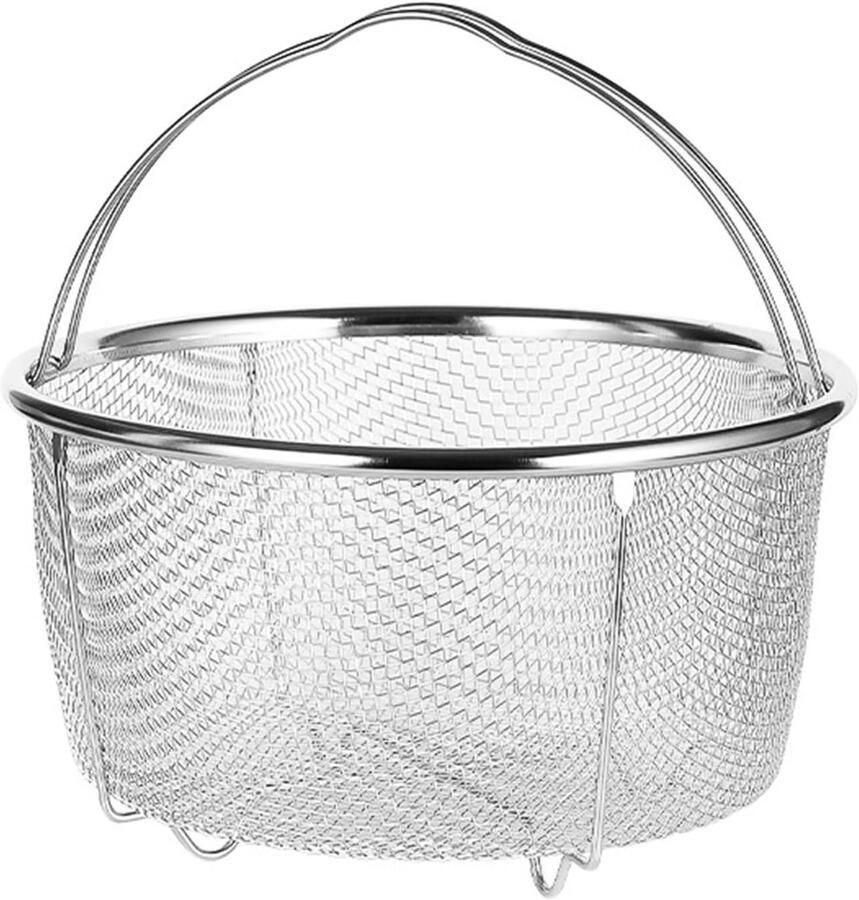 Stoommand van RVS met Comfortabele Handvatten 20 cm Perfect voor Koken en Stomen van Groenten