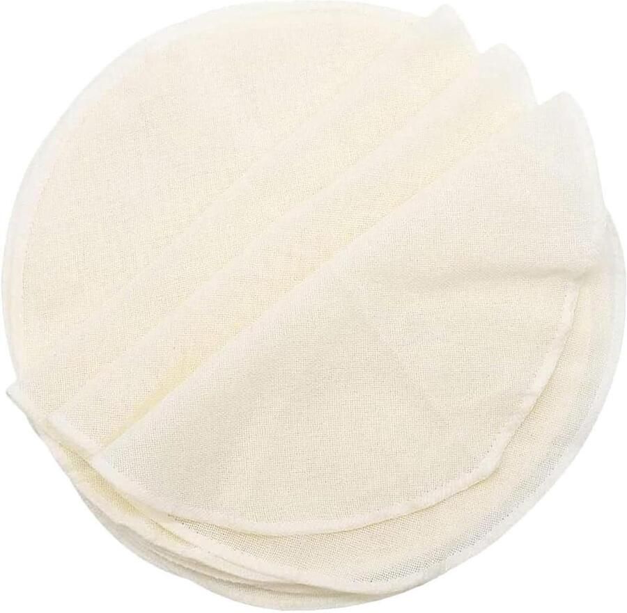 Stoommandje Katoen Stoomdoek Voering Voedsel Stomen Herbruikbaar Anti-aanbak 30 cm Beige