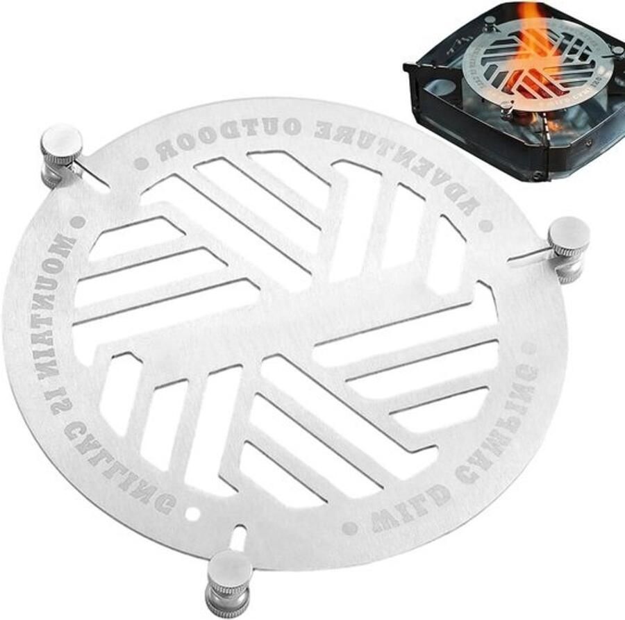Stoommandje Pan Grillplaat RVS Koken en Grillen Robuust Roestvrij Staal 155 cm Zilverkleurig