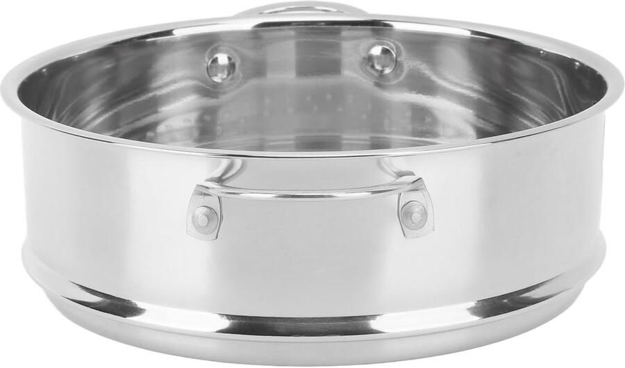 Stoommandje Roestvrij Staal Stoominzet Keuken Gezond Koken Dubbele Oor Handgrepen 193x65 cm Zilver
