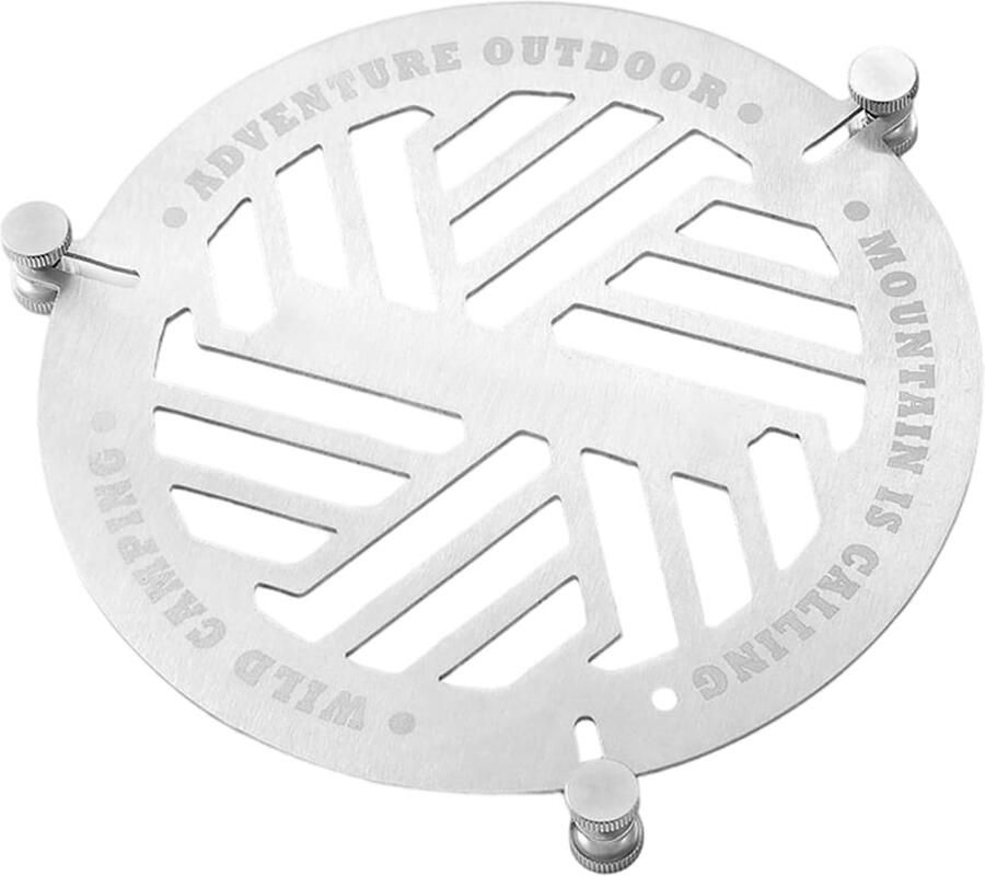 Stoommandje voor Pan RVS Ronde Standaard Keuken Gebruik Stevig Roestvrij Staal 15.5x14.5x1.5 cm Zilverkleurig