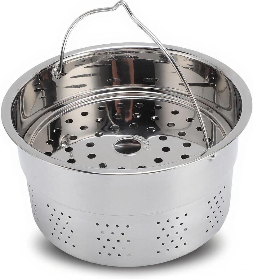 Stoommandje voor Thermomix 6.7x3.5in RVS Stoompot Keukenaccessoire Roestvrij en Makkelijk Schoon te Maken voor Gezond Koken