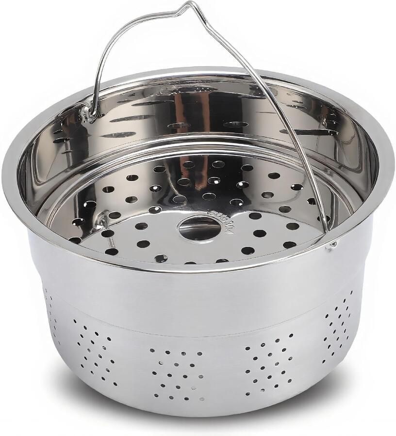Stoommandje voor Thermomix RVS Stoompot 6.7x3.5in Roestvrij Gemakkelijk Schoon te Maken Ideaal voor Gezond Koken en Stomen