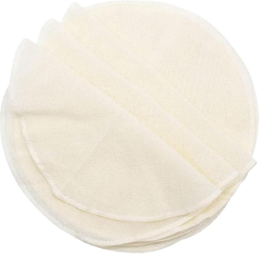 Stoommandjes Katoengaas Stoomdoeken Bamboe Broodjes Stomen Herbruikbaar Anti-aanbak 32 cm Beige