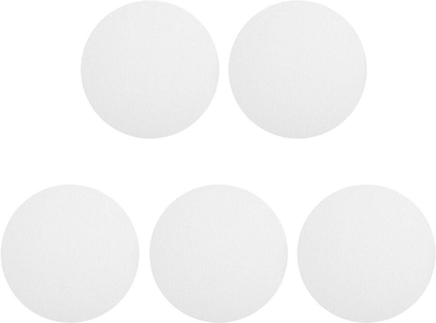 Stoommatten Set Antiaanbak Matten Stomen van Voedsel Herbruikbaar Hittebestendig 30x30 cm Wit