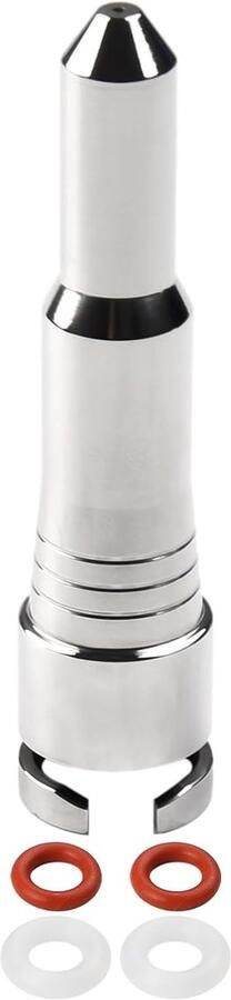 Stoommondstuk Koffiemachine Stoompijp Melkopschuimer Perfect Melkschuim Maken Roestvrij Staal 9.2 x 6.2 cm Zilver