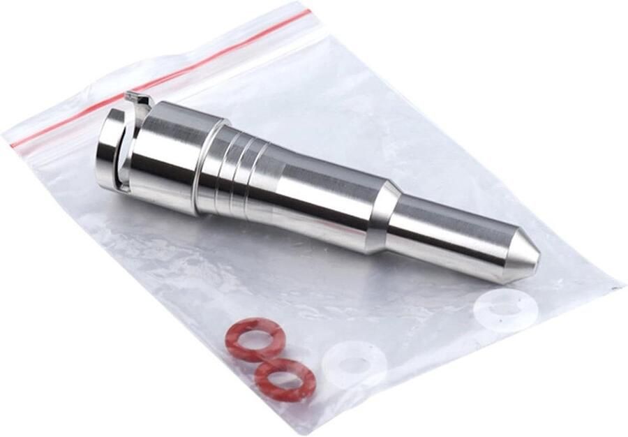 Stoommondstuk Koffiezetapparaat Stoomuitloop Melkschuim Perfect Melkschuim Maken Vaste Gesp Siliconen Ring 7.35 x 1.7 cm Zilverkleurig