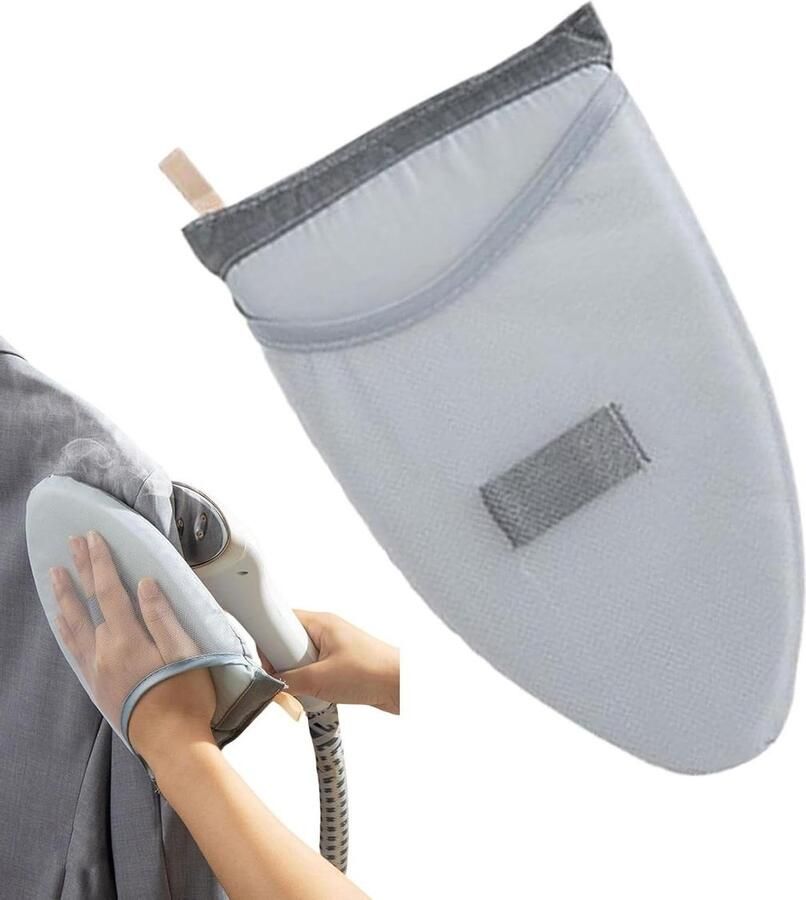 Stoomoven Handschoen Kledingstomer Handschoen Veilig Strijken Met Vingerlus 25x14cm Grijs