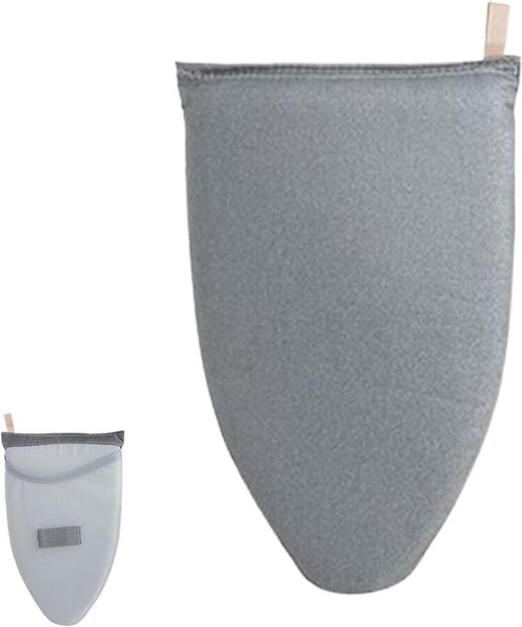 Stoomoven Handschoen Strijkplankje Vinger Kleding Stomen Dubbelhandig Gebruik 25x14 cm Grijs