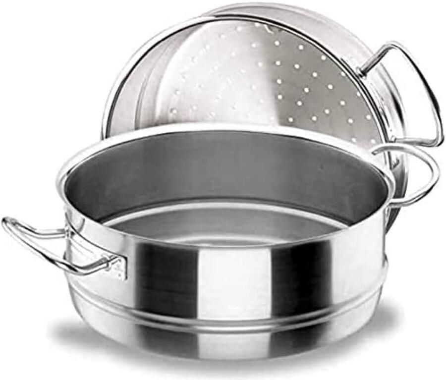 Stoompan 32 cm RVS voor Professioneel Koken