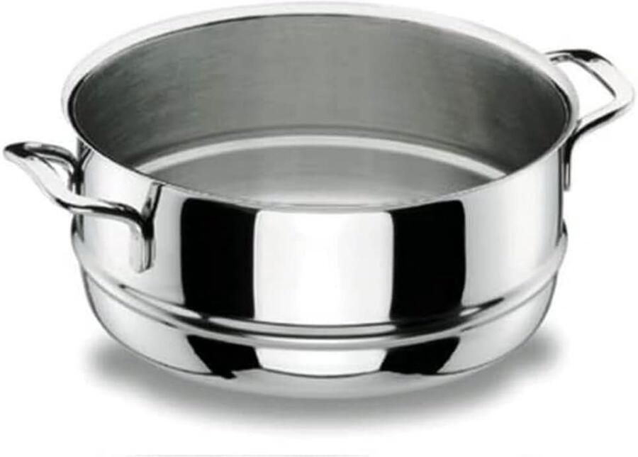 Stoompan Gourmet pan Gezond koken Roestvrij staal 20 cm Zilver