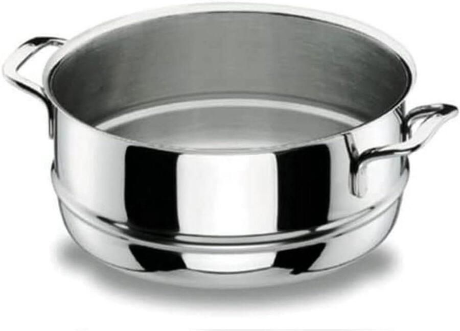 Stoompan Gourmet pan Gezond Koken Roestvrij staal 24 cm Zilver