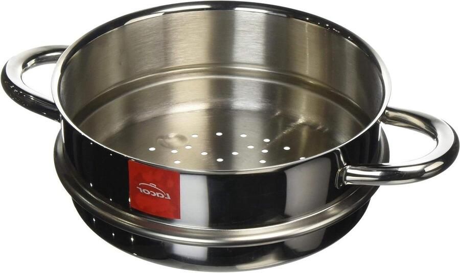 Stoompan Hoofd Kookpan Deksel Gezond Koken Europees 28 cm Zilver