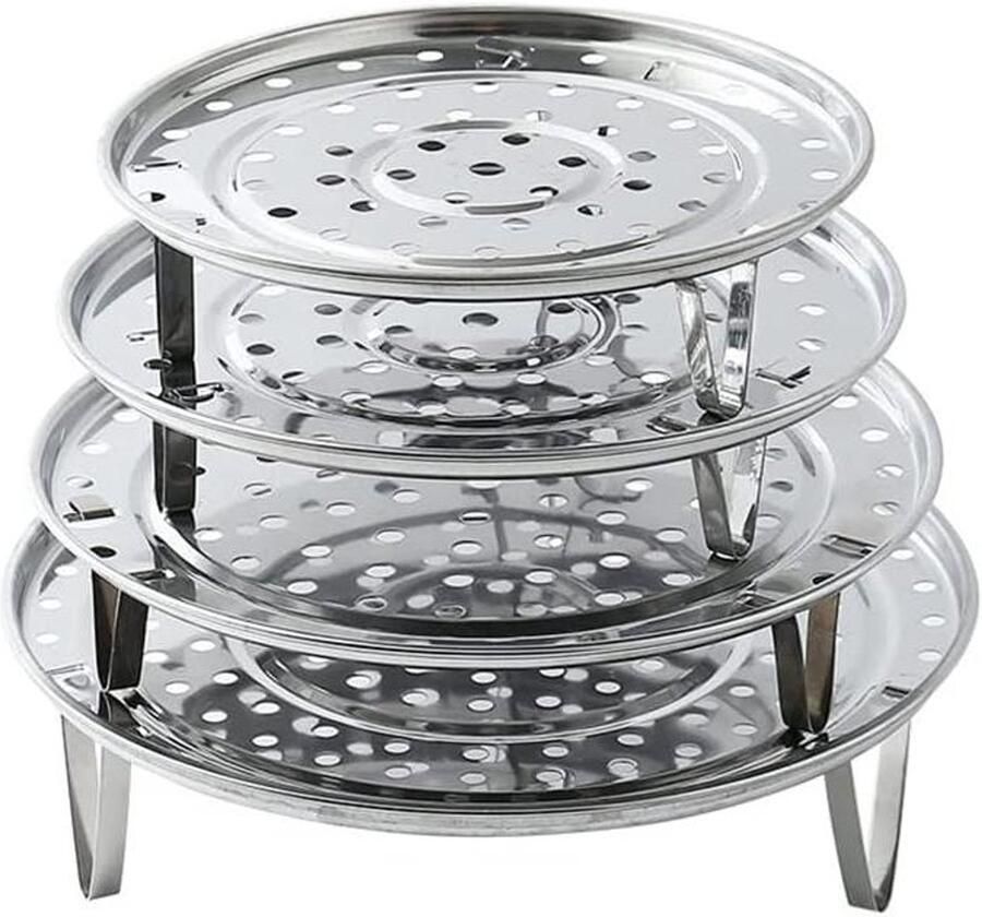 Stoompan Inzet Kookgerei Accessoire Gezond Koken Roestvrij Staal 20 cm Zilverkleurig