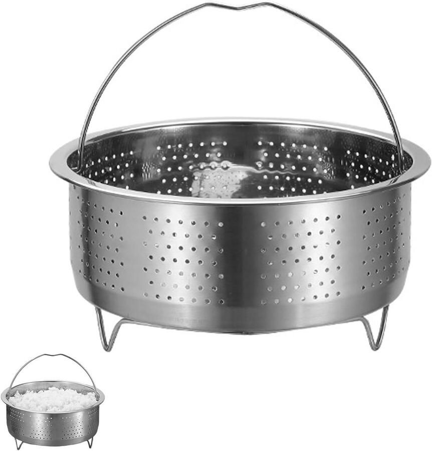 Stoompan inzetstuk Zeef voor pot Gezond koken Roestvrij staal 304 Diameter 18-26 cm Zilver