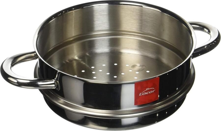 Stoompan met Glazen Deksel 24 cm Hoogwaardige Pan voor Gezond Koken - Foto 2