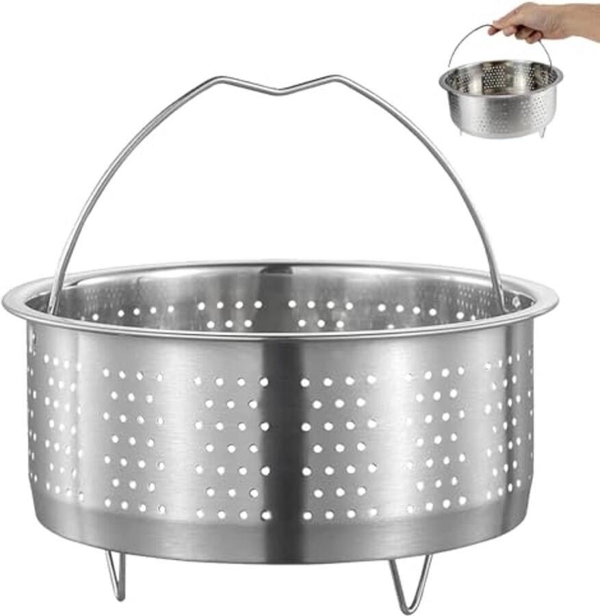 Stoompan met Zeefinzetstuk voor Koken 17 5 cm