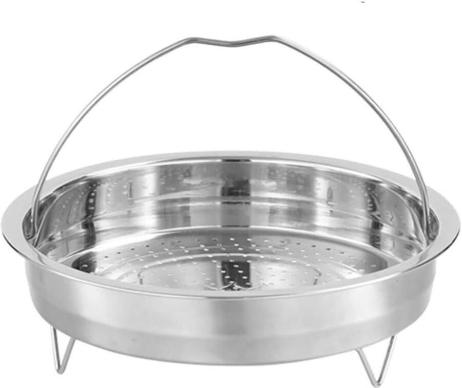 Roestvrijstalen stoompan Stoommand koken Gezond koken Gelijkmatige warmte 20 cm diameter Zilver