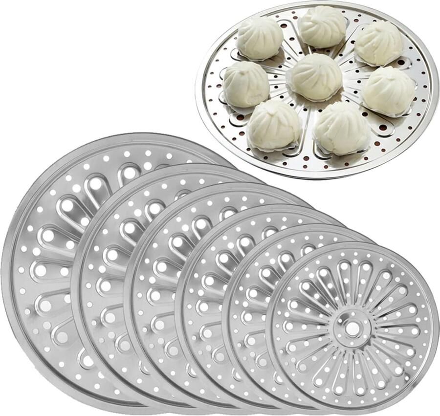 Stoompan Roestvrijstaal Kookgerei Stomer Gezond Koken Duurzaam Materiaal 32 cm Zilver